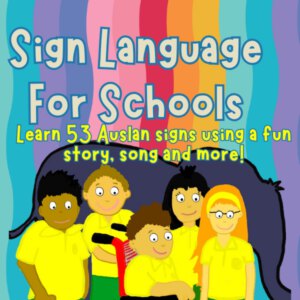 Auslan sign language learning resource for schools.